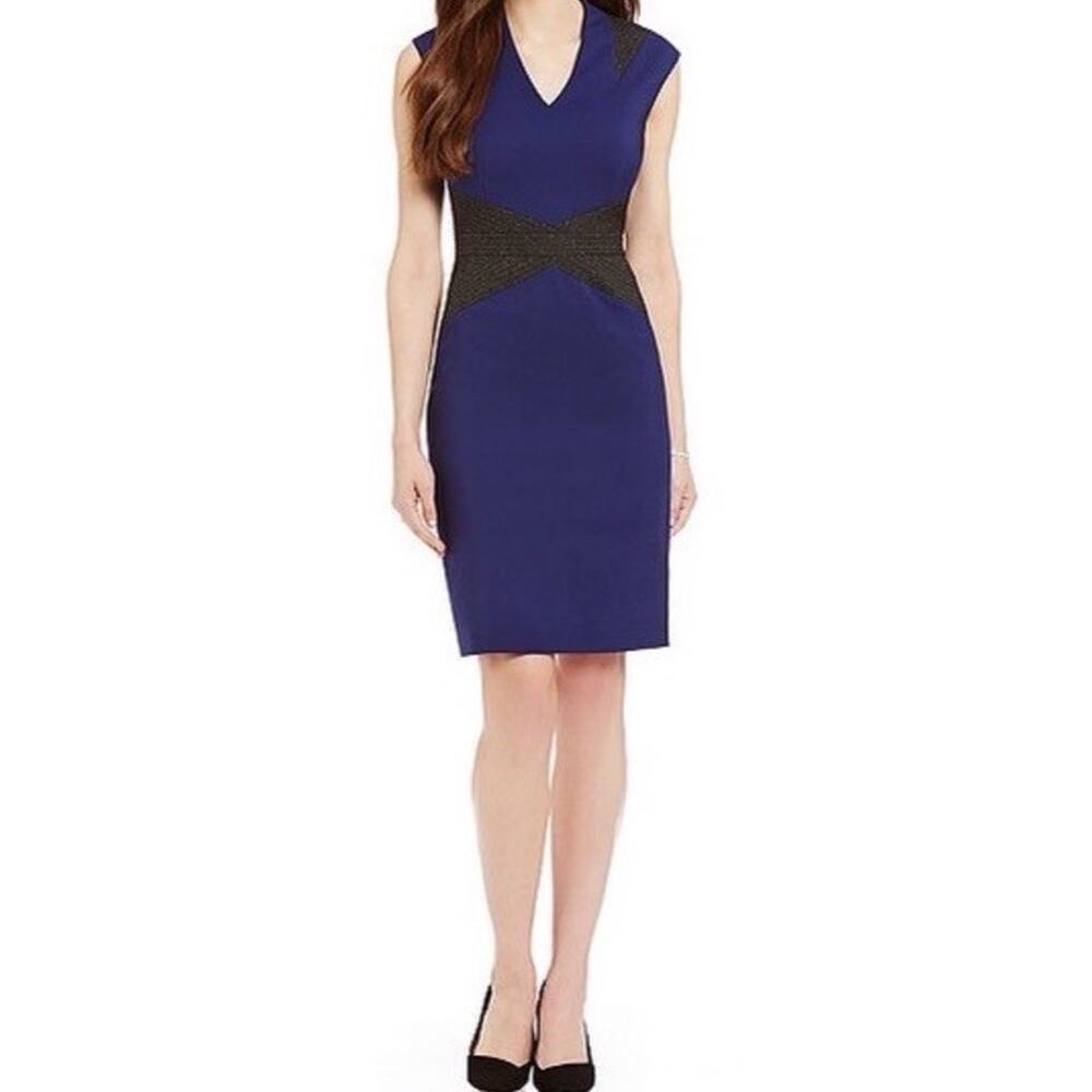 Antonio‎ Melani Playing Favorites Carden Colorblocked Sheath Dress Size 0